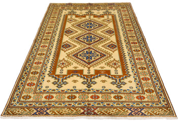 Handmade Oriental Rug Geometric Tribal Design