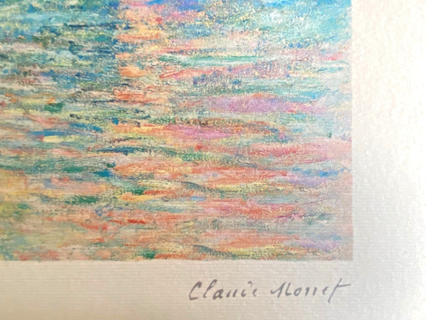 Claude Monet Lithograph Coa Signed Numbered