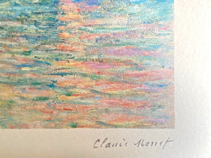 Claude Monet Lithograph Coa Signed Numbered
