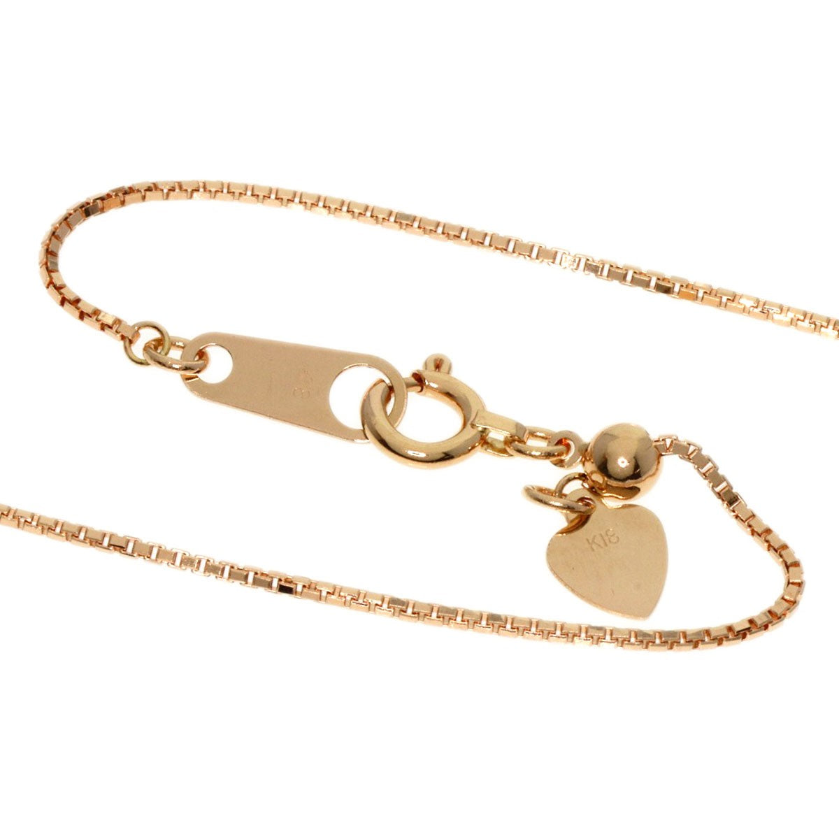 Gold NINA RICCI Circle motif Necklace K18 Pink