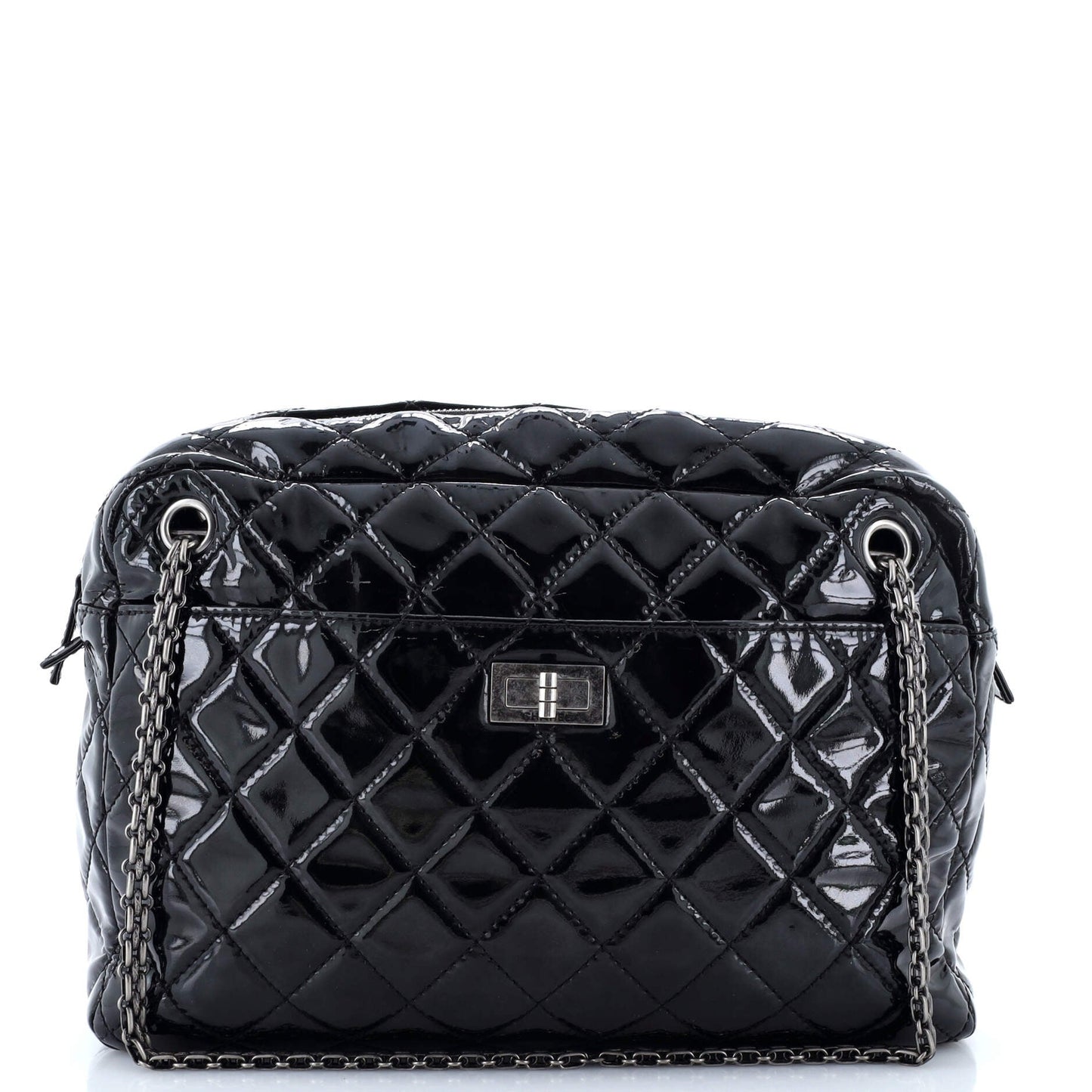 Chanel Reissue Camera Bag Quilted Patent Large
