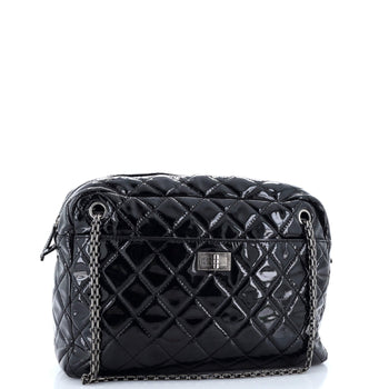 Chanel Reissue Camera Bag Quilted Patent Large