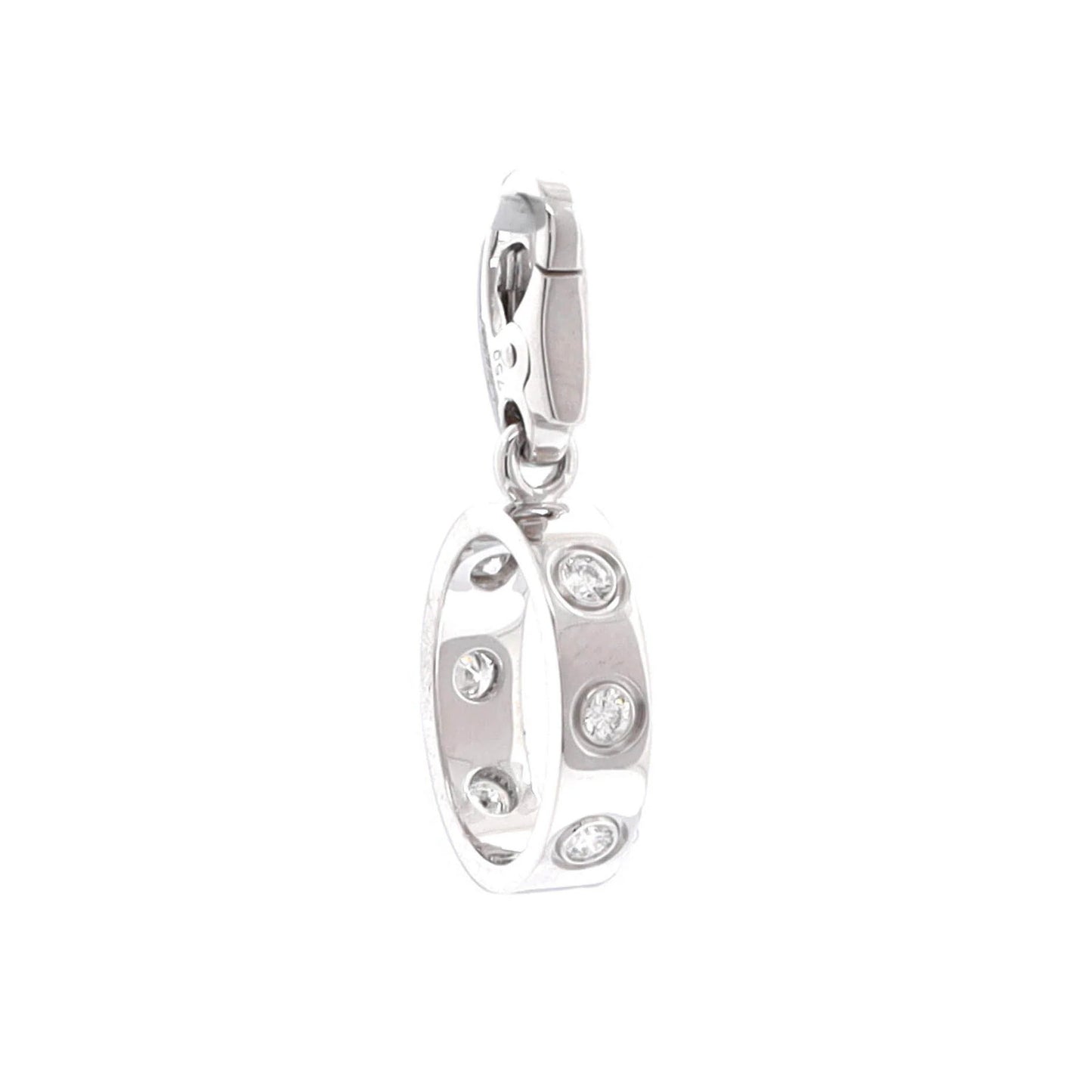 Cartier Love Pendant Charm Pendant & Charms 18K White Gold With Diamonds