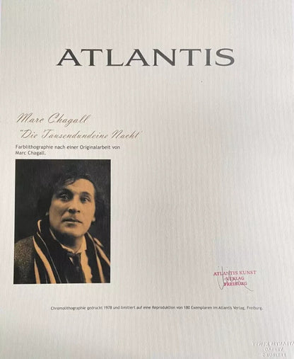 Marc Chagall Lithograph Coa Signed Hand Numbered Limited