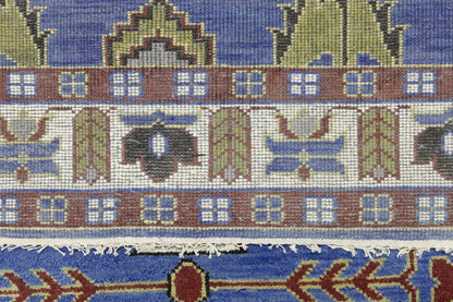 Kazak Oriental Area Rug Geometric Tribal Design