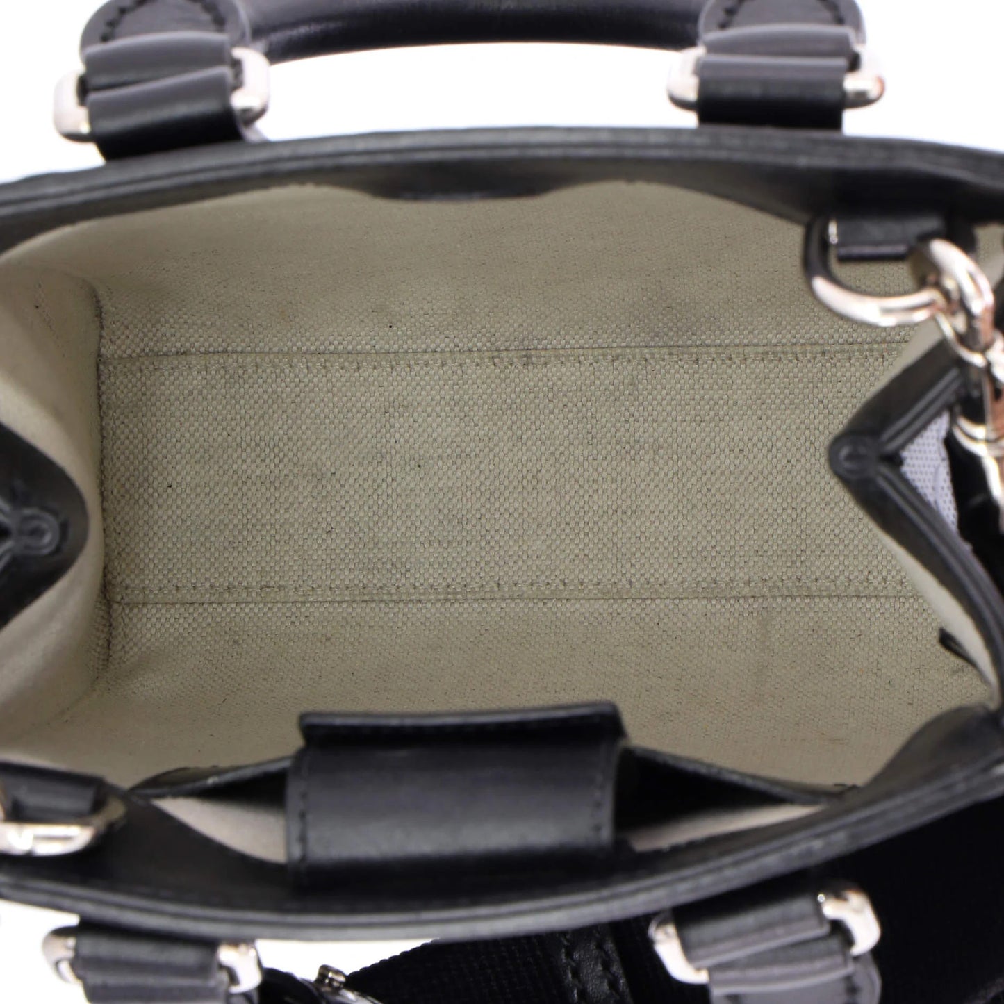 Gucci Vertical Tote Gg Embossed Perforated Leather Mini