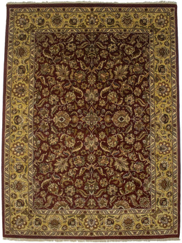 Hand-Knotted Large Oriental Rug Vintage Style