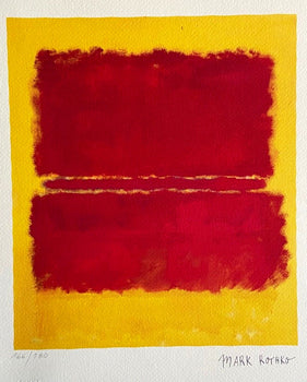Mark Rothko Lithograph Coa Signed Op Numbered Stamp
