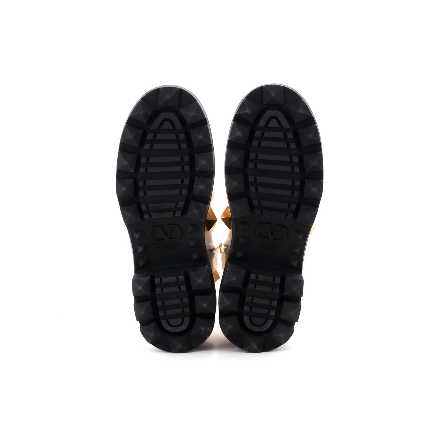 Valentino Garavani Women'S Roman Stud Combat Ankle Boots Leather