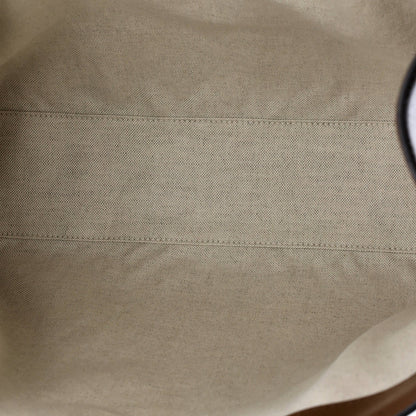 Gucci Vertical Structured Top Handle Open Tote Gg Coated Canvas Medium