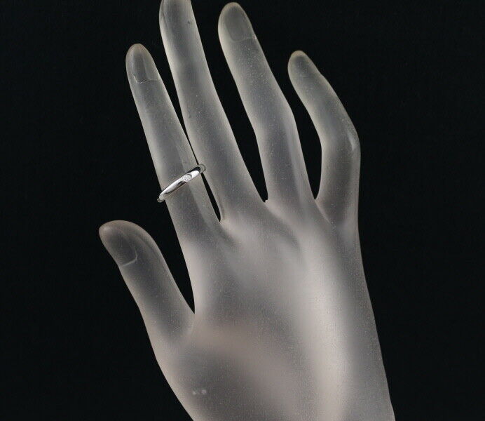 Tiffany&Co. Ring Diamond Stacking Band 2.7Mm Us4 950 Platinum