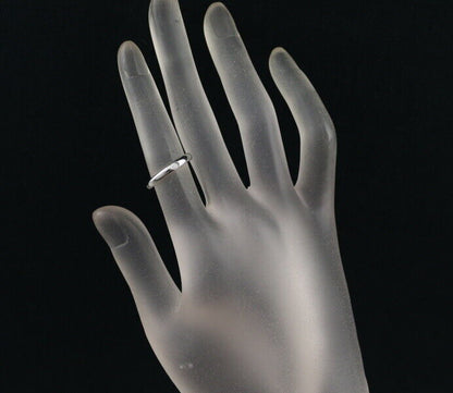 Tiffany&Co. Ring Diamond Stacking Band 2.7Mm Us4 950 Platinum