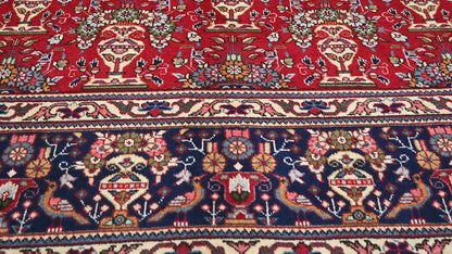 Vintage Handmade Oriental Rug Pictorial Design