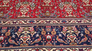 Vintage Handmade Oriental Rug Pictorial Design