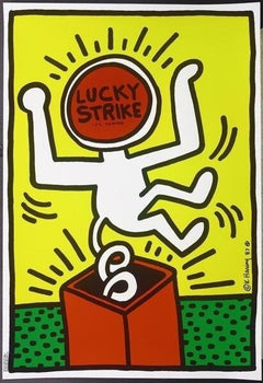 Keith Haring Lucky Strike offset lithograph 1987