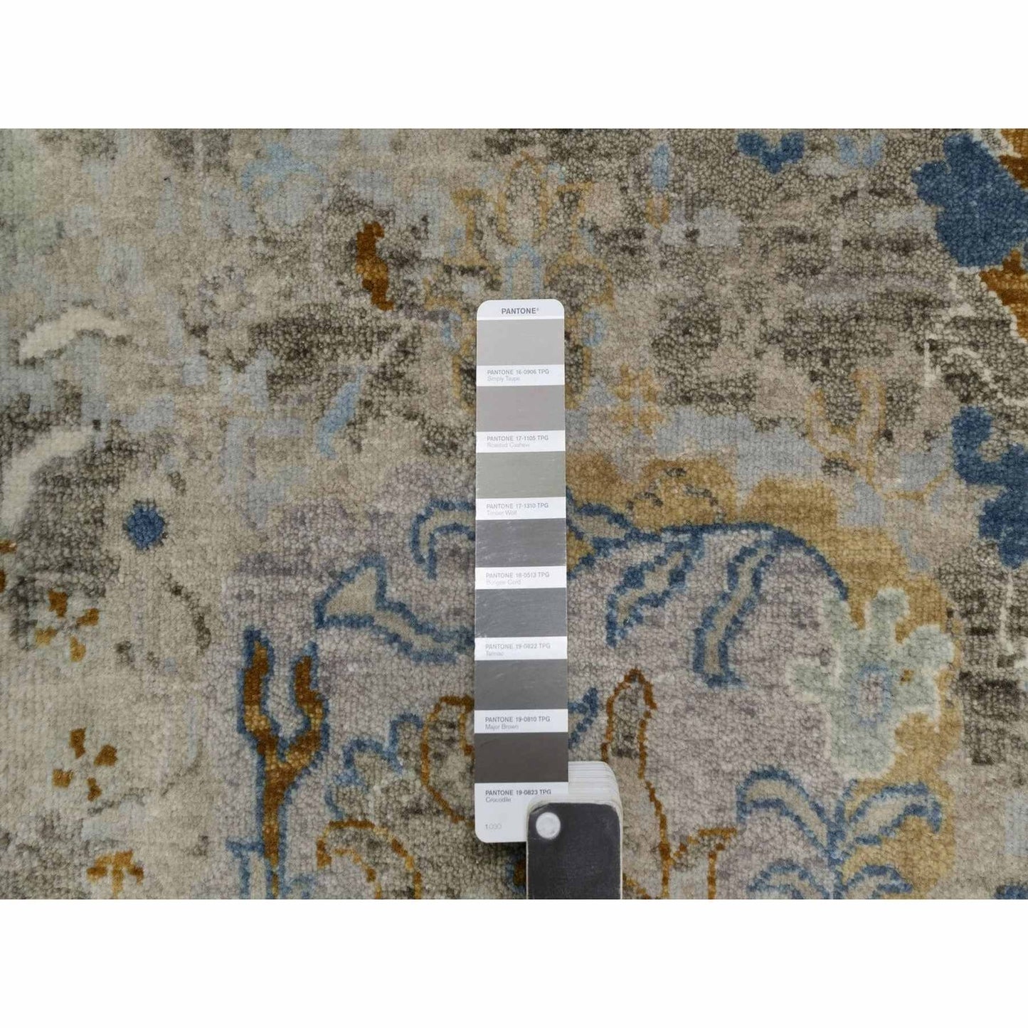 2'X3'1" Ivory Broken Pattern Oushak Design 100% Wool Hand Knotted Mat Rug