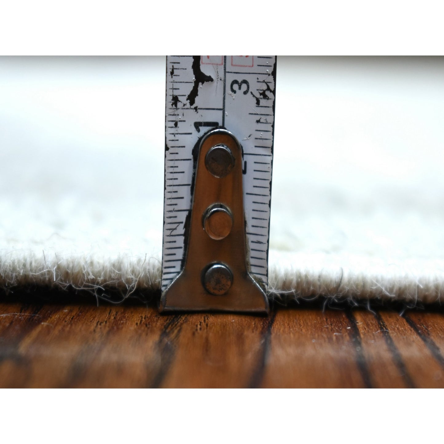 2'8"X11'9" Extra Soft Wool Hand Knotted Silver Angora Oushak Runner Rug