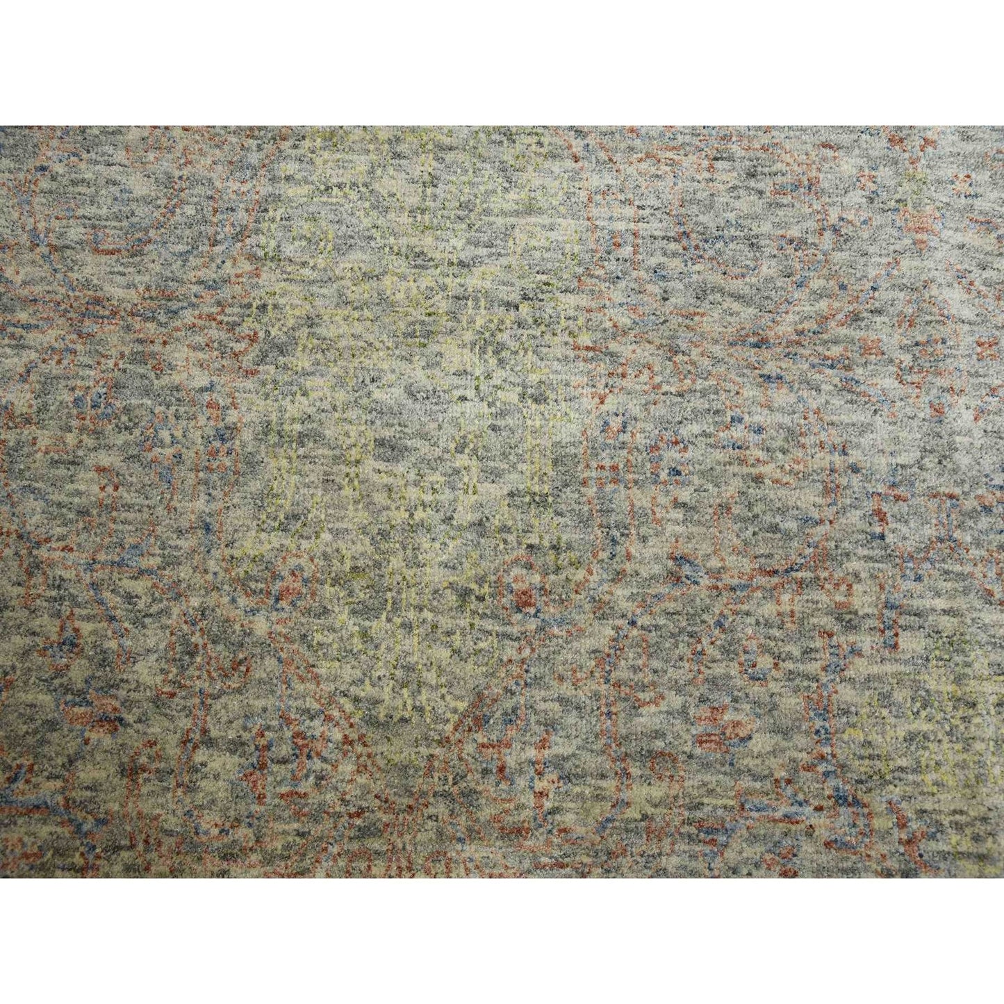 8'X10'2" Gray Modern Salt And Pepper Design Wool Hand Knotted Rug