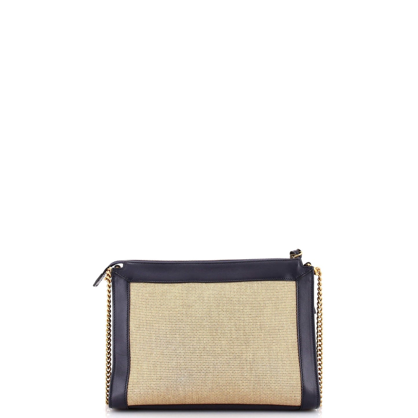 Gucci Dahlia Chain Shoulder Bag Leather With Canvas Small