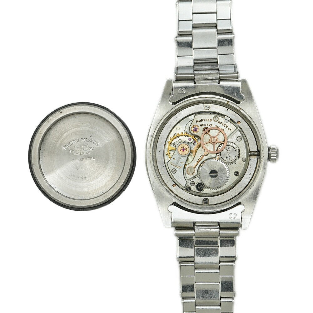 Rolex Oyster Date 6694 Silver Case Size 34Mm X 34Mm Men'S Used Watch #711121