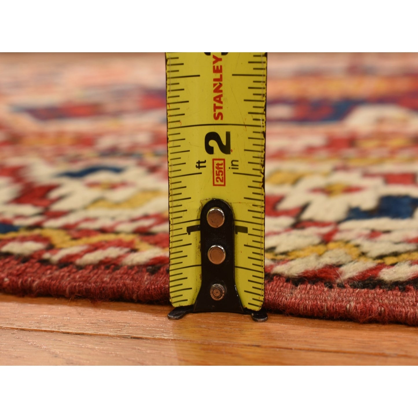 5'4"X7' Red, Antique Turkish Bergama 100% Wool Hand Knotted Rug
