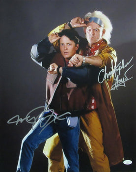 Michael J Fox/Christopher Lloyd Sign/Auto 16X20