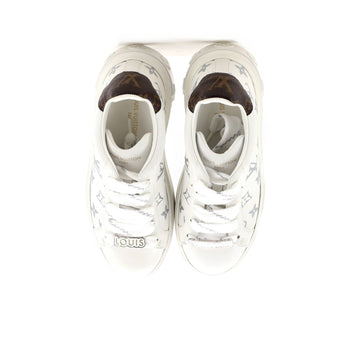 Louis Vuitton Women'S Time Out Sneakers Monogram Print Leather