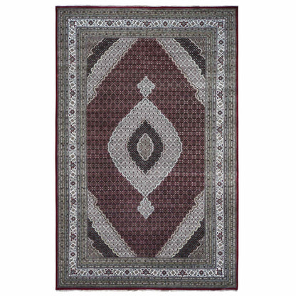 10'X16' Barn Red Tebraz Mahi 100% Wool Hand Knotted Oversized Rug
