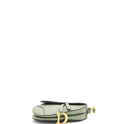 Christian Dior Saddle Handbag Leather Medium