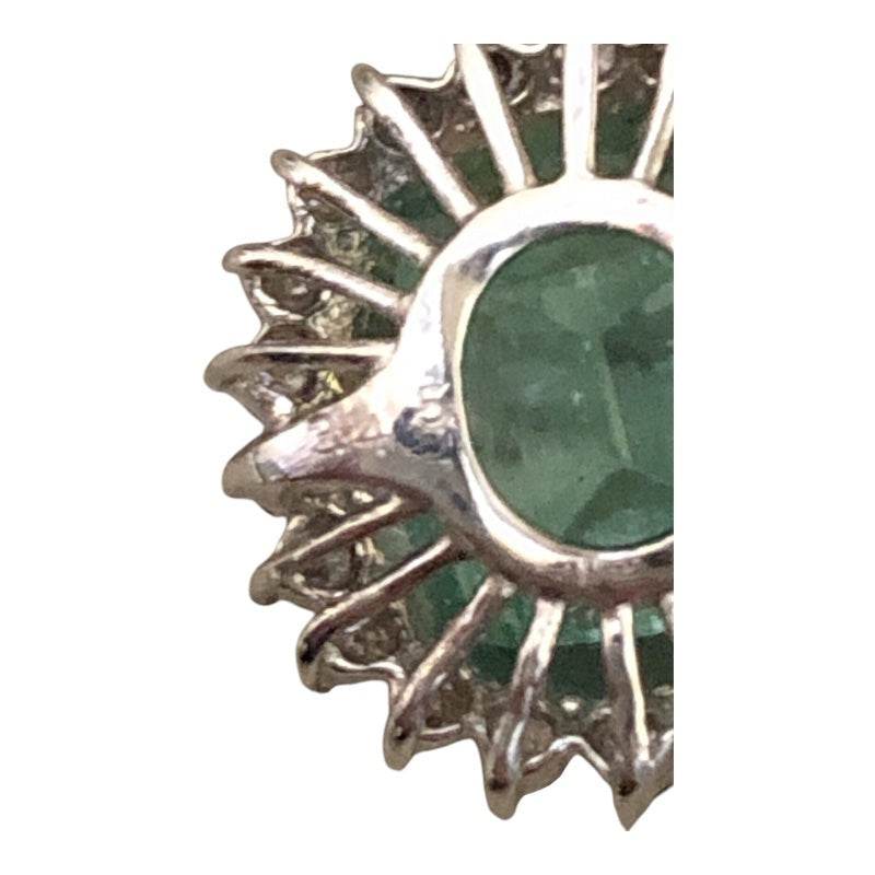 Emerald Pendant Top Pt900 Platinum Pt