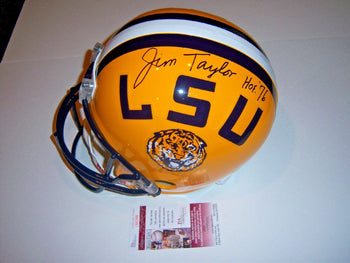 Jim Taylor Lsu Tigers,Packers,Hof 76 Jsa/Coa