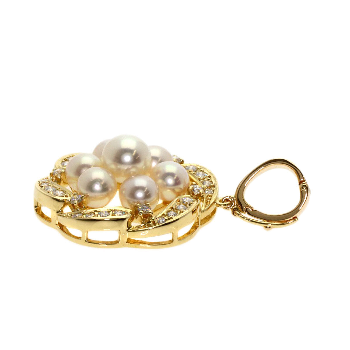 Mikimoto   Pendant Top Pearl Pearl  Diamond K18