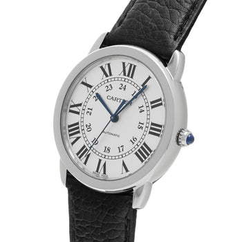 Cartier Rondo Solo De Cartier 36Mm Wsrn0021 Silver Unisex Used Watch #61130