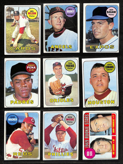 1969 Topps Baseball Card Complete Set (1-664)