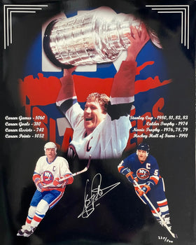 Dennis Potvin Autographed 16X20 Hockey Photo New