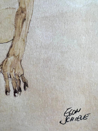 Egon Schiele Lithograph Numbered Coa