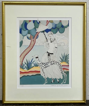 Helen Dryden Signed Original Lithograph Print Framed 