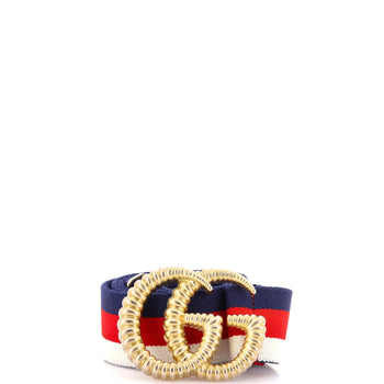Gucci Gg Torchon Web Belt Canvas Wide