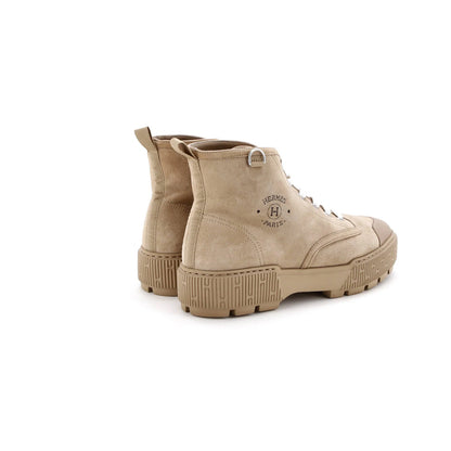 Hermes Women'S Itineraire Ankle Boots Suede With Leather