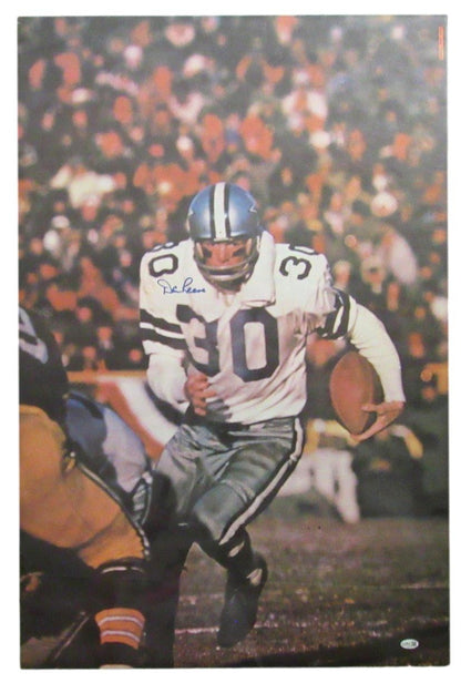 Signed Dan Reeves Poster Sports Illustrated 24x36 Auto Vintage 1968 JSA 210049