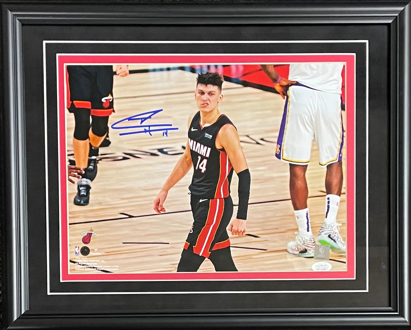 Tyler Herro Autographed Framed The Snarl 11X14 Photo (Jsa)