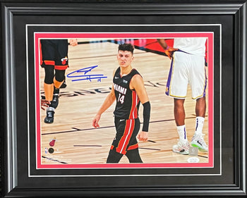 Tyler Herro Autographed Framed The Snarl 11X14 Photo (Jsa)