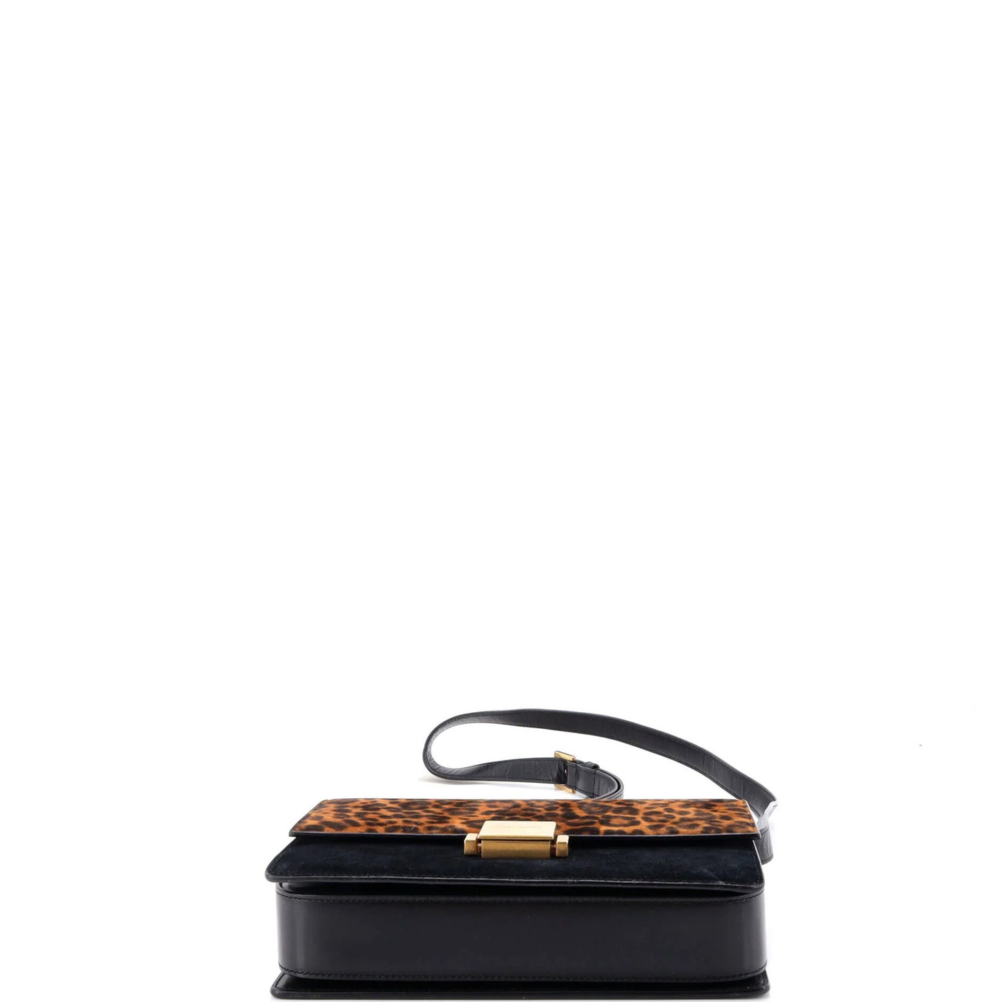 Saint Laurent Bellechasse Shoulder Bag Suede And Printed Pony Hair Medium