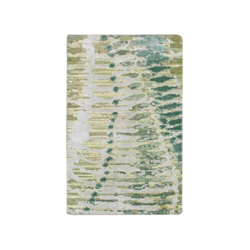 2'X3' Greener Pastures Hand Knotted Silk Crocodile Safari Design Mat Rug