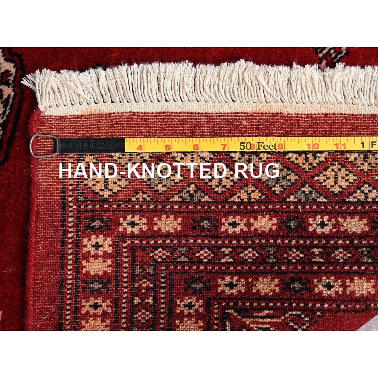 2'6"X8' Red Princess Bokara Tribal Medallions Rug Wool Hand Knotted Runner