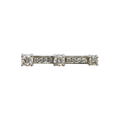 14K White Gold Diamond Pendant 0.40Ct