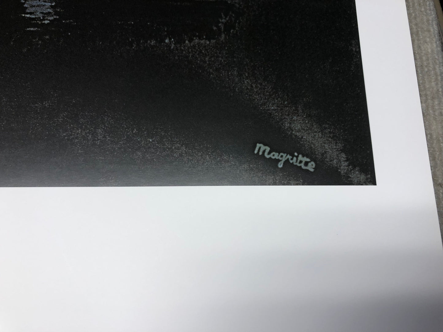Rene Magritte L'Empire Des Lumieres " Poster Surrealism Black