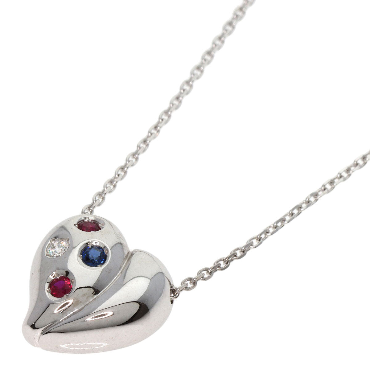 MIKIMOTO   Necklace Ruby Sapphire Diamond K18