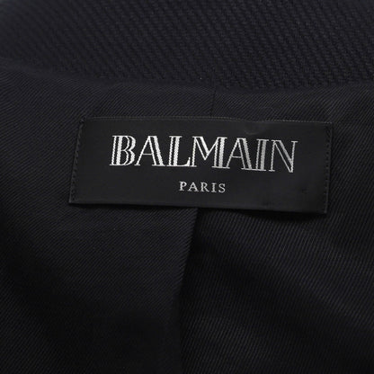 Balmain Women'S Double Breasted Blazer Cotton And Wool Blend