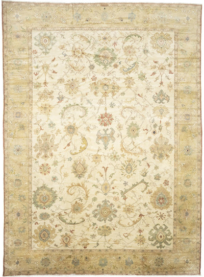 Oriental Floral Carpet Rug Turkish Style Oversized 126X17 Handmade